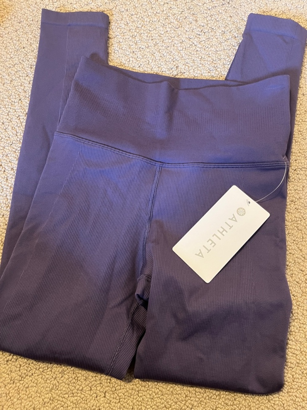 NWT Athleta Aurora Seamless Tight Leggings Purple XS legging